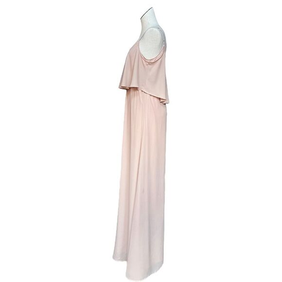 Show Me Your MuMu Caitlin Ruffle Maxi Dress in Dusty Blush - Picture 3 of 13